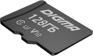 Карта памяти microSDXC Digma CARD10 V10 128Гб + adapter 