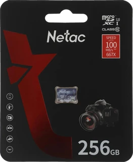 Карта памяти microSDXC Netac P500 Ultra NT02P500ULT-256G-S 256Гб 