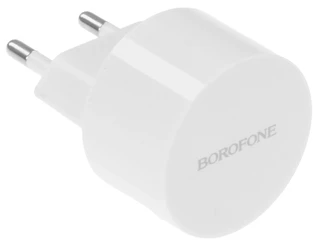 Сетевое зарядное устройство Borofone BA23A Brilliant, белый 