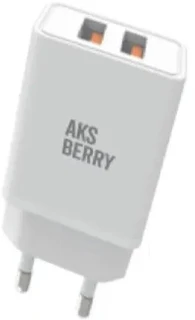 Сетевое зарядное устройство Aksberry T37, белый 