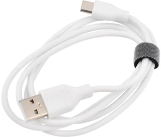 Кабель Vixion Pro USB-A 2.0 - USB-C, 1 м, 2.4 А, белый (VX-02c) 
