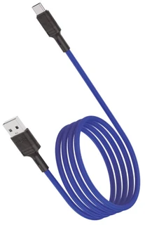 Кабель Vixion Pro USB-A 2.0 - USB-C, 1 м, 2.4 А, синий (VX-07c) 