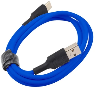 Кабель Vixion Pro USB-A 2.0 - USB-C, 1 м, 2.4 А, синий (VX-07c) 