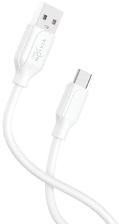 Кабель Vixion Pro USB-A 2.0 - USB-C, 1 м, 3.5 A, белый (VX-08c) 