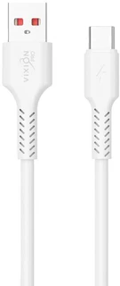 Кабель Vixion Pro USB-A 2.0- USB-C, 1 м, 2.1 А, белый (VX-17c) 