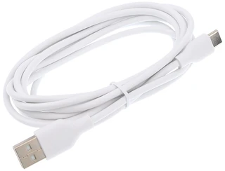 Кабель Vixion Pro USB-A 2.0 - USB-C, 2 м, 2.4 А, белый (VX-02c) 