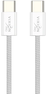 Кабель Vixion Pro USB-C - USB-C, 1 м, 3 А, белый (VX-06c) 