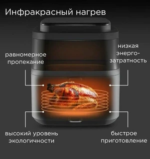 Аэрогриль REDMOND AG1901, серый 