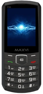 Сотовый телефон Maxvi P33, черный 