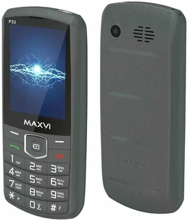 Сотовый телефон Maxvi P33, темно-серый 