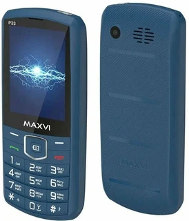 Сотовый телефон Maxvi P33, синий 