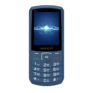 Сотовый телефон Maxvi P33, синий 