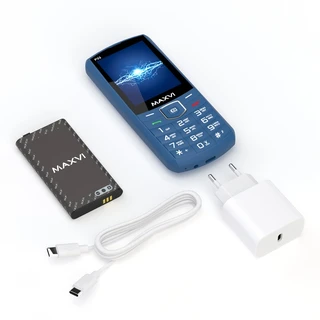 Сотовый телефон Maxvi P33, синий 