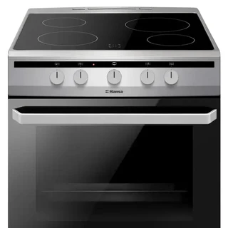 Плита стеклокерамическая Hansa FCCS63000, серебристый/черный 