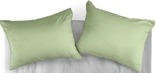 Комплект наволочек Wenge Актив Smoke green 50х70 см - 2 шт, перкаль 