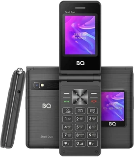 Сотовый телефон BQ 2412 Shell Duo, черный 