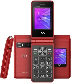 Сотовый телефон BQ 2412 Shell Duo, красный 