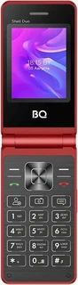 Сотовый телефон BQ 2412 Shell Duo, красный 