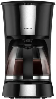 Кофеварка CENTEK CT-1148, черный/серебристый 