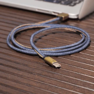 Кабель Deppa Jeans USB-A 2.0 - USB-C, 1.2 м, 2.4 А, синий (72277) 