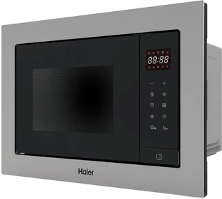 Встраиваемая микроволновая печь Haier HMX-BTG207X, серебристый/черный 