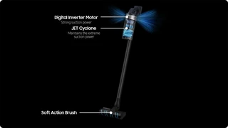 Пылесос вертикальный Samsung VS20B75ACR5/EV, серый/черный 