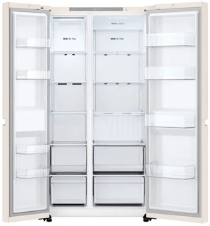 Холодильник LG GC-B257KEHW, бежевый 
