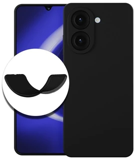Чехол-накладка Krutoff Silicone Case для Xiaomi Redmi A5/Poco C71, черный 