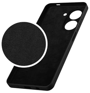 Чехол-накладка Krutoff Silicone Case для Xiaomi Redmi A5/Poco C71, черный 
