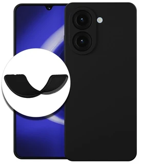 Чехол-накладка Krutoff Soft Case для Xiaomi Redmi A5/Poco C71, черный 
