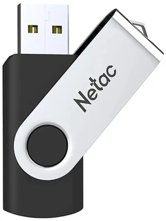 USB-накопитель Netac U505 256Гб, черный/серебристый 