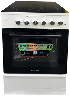Плита стеклокерамическая SHIVAKI GC 5410-E, белый 