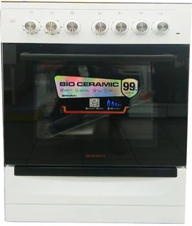 Плита стеклокерамическая SHIVAKI GC 6401-E, белый 