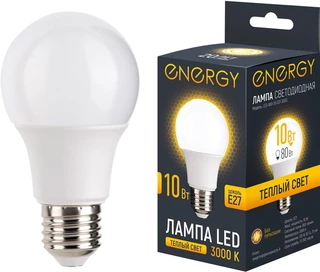 Лампа светодиодная Energy LED А60-10-E27-3000 