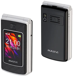 Сотовый телефон Maxvi E28, черный 