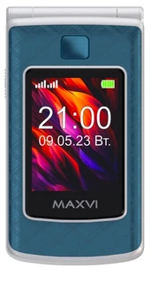 Сотовый телефон Maxvi E28, бирюзовый 