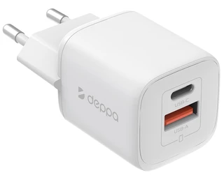 Сетевое зарядное устройство Deppa 11475, белый 