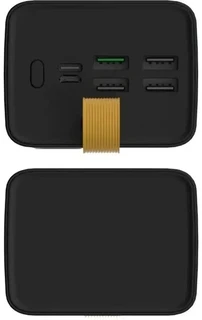 Внешний аккумулятор PERO PB08 40000мАч, черный 