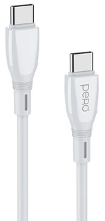 Кабель PERO DC11 PD Type-C - Lightning 1м, 3A, белый 