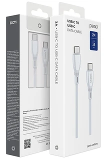Кабель PERO DC11 PD Type-C - Lightning 1м, 3A, белый 