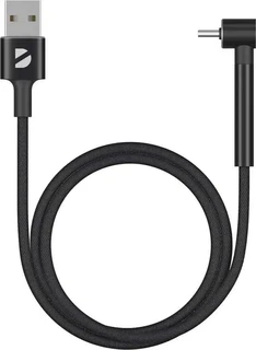 Кабель Deppa Stand USB2.0 Am - USB-C, 1 м, 2.4A, черный 
