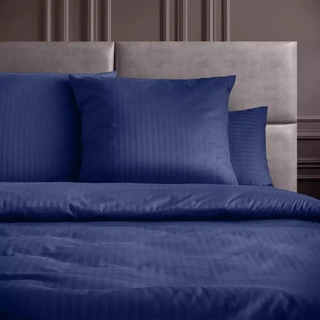 Комплект постельного белья Verossa Stripe Indigo 2-спальный, сатин, наволочки 70х70 см 