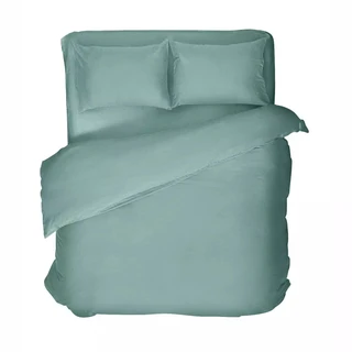 Комплект постельного белья Verossa Melange Emerald 2-спальный, меланж, наволочки 50х70 см 