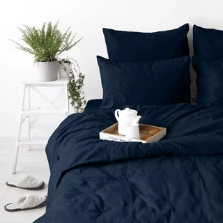 Комплект постельного белья Verossa Twilight blue Семейный, сатин, наволочки: 50х70 см - 2 шт, 70х70 см - 2 шт 