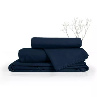 Комплект постельного белья Verossa Twilight blue Семейный, сатин, наволочки: 50х70 см - 2 шт, 70х70 см - 2 шт 
