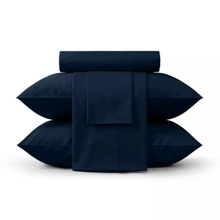 Комплект постельного белья Verossa Twilight blue Семейный, сатин, наволочки: 50х70 см - 2 шт, 70х70 см - 2 шт 