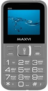 Сотовый телефон Maxvi B200, серый 