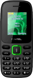 Сотовый телефон Fontel FP200, черный/зеленый 