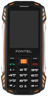 Сотовый телефон Fontel RP280, черный/оранжевый 