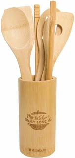 Набор кухонных принадлежностей Attribute Bamboo, 6 предметов 
